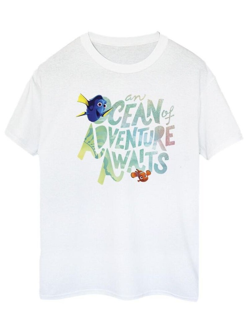 Disney - T-shirt FINDING DORY OCEAN OF ADVENTURE Blanc - Kiabi
