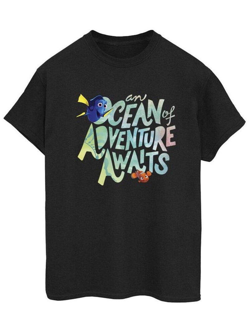 Disney - T-shirt FINDING DORY OCEAN OF ADVENTURE Noir - Kiabi