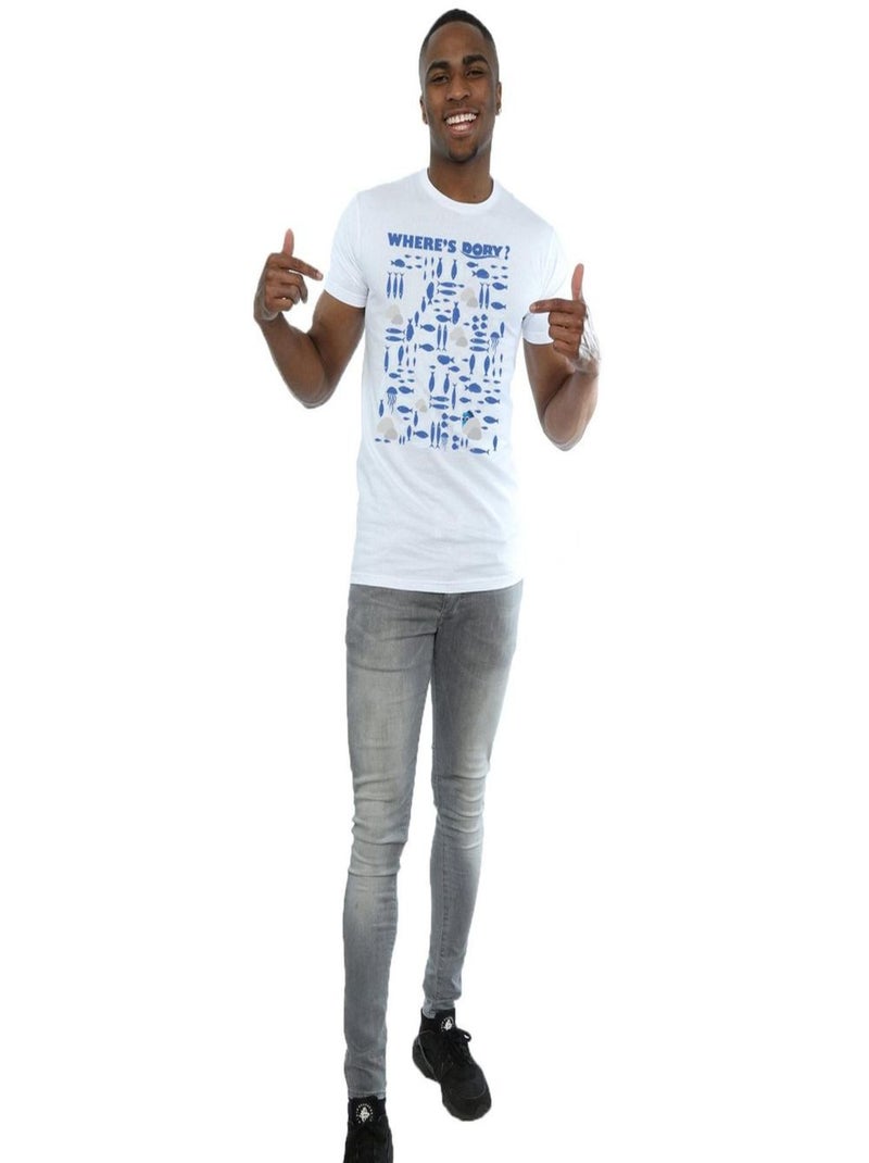 Disney - T-shirt FINDING DORY WHERE'S DORY? Blanc - Kiabi