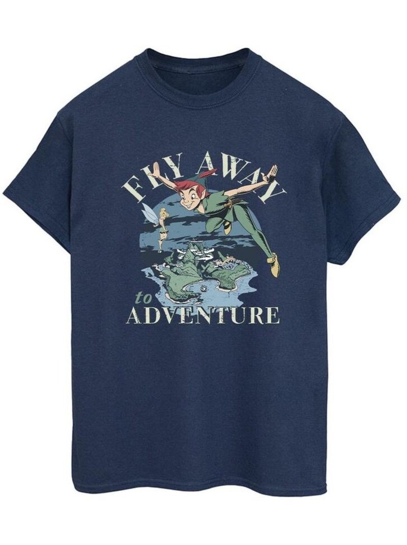 Disney - T-shirt FLY AWAY TO ADVENTURE Bleu marine - Kiabi