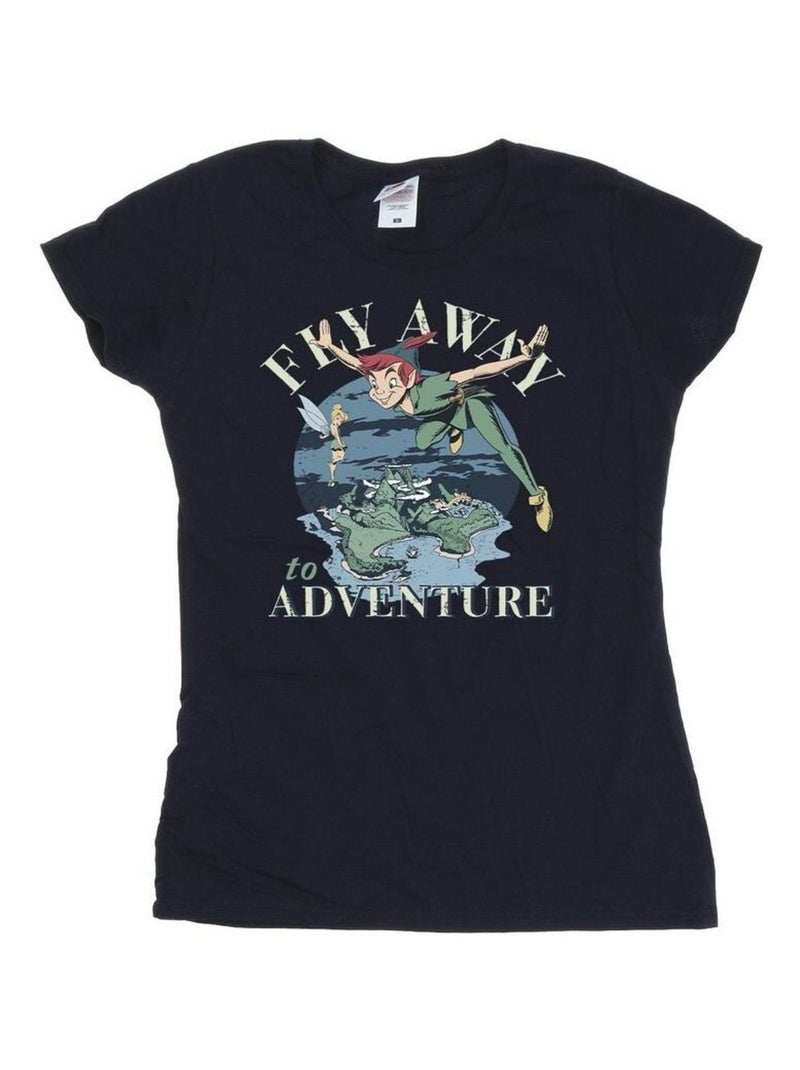 Disney - T-shirt FLY AWAY TO ADVENTURE Bleu marine - Kiabi