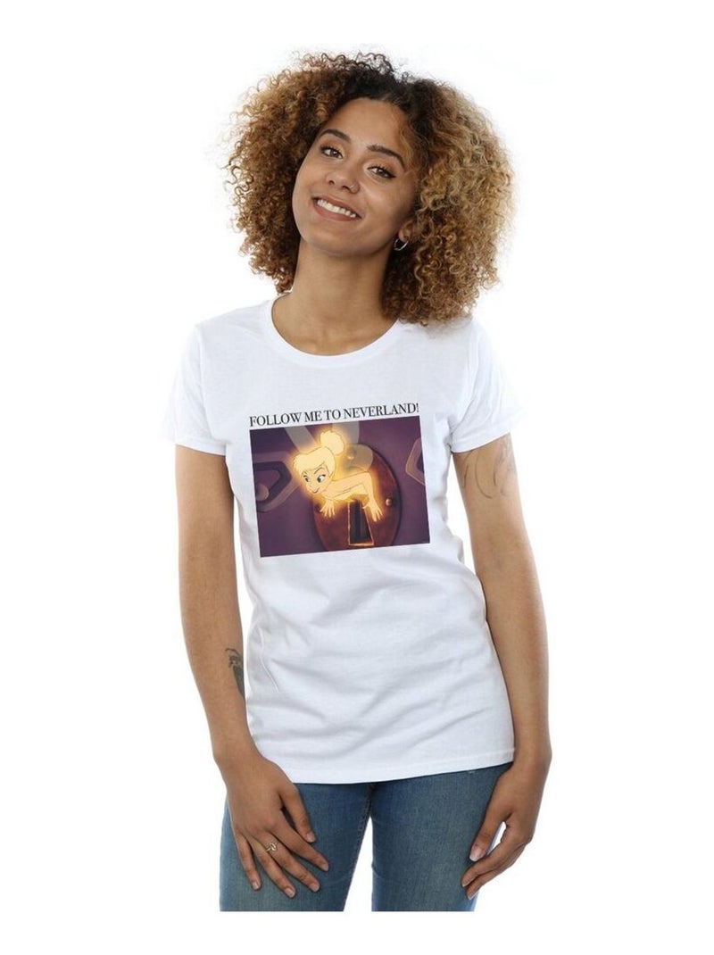 Disney - T-shirt FOLLOW ME Blanc - Kiabi