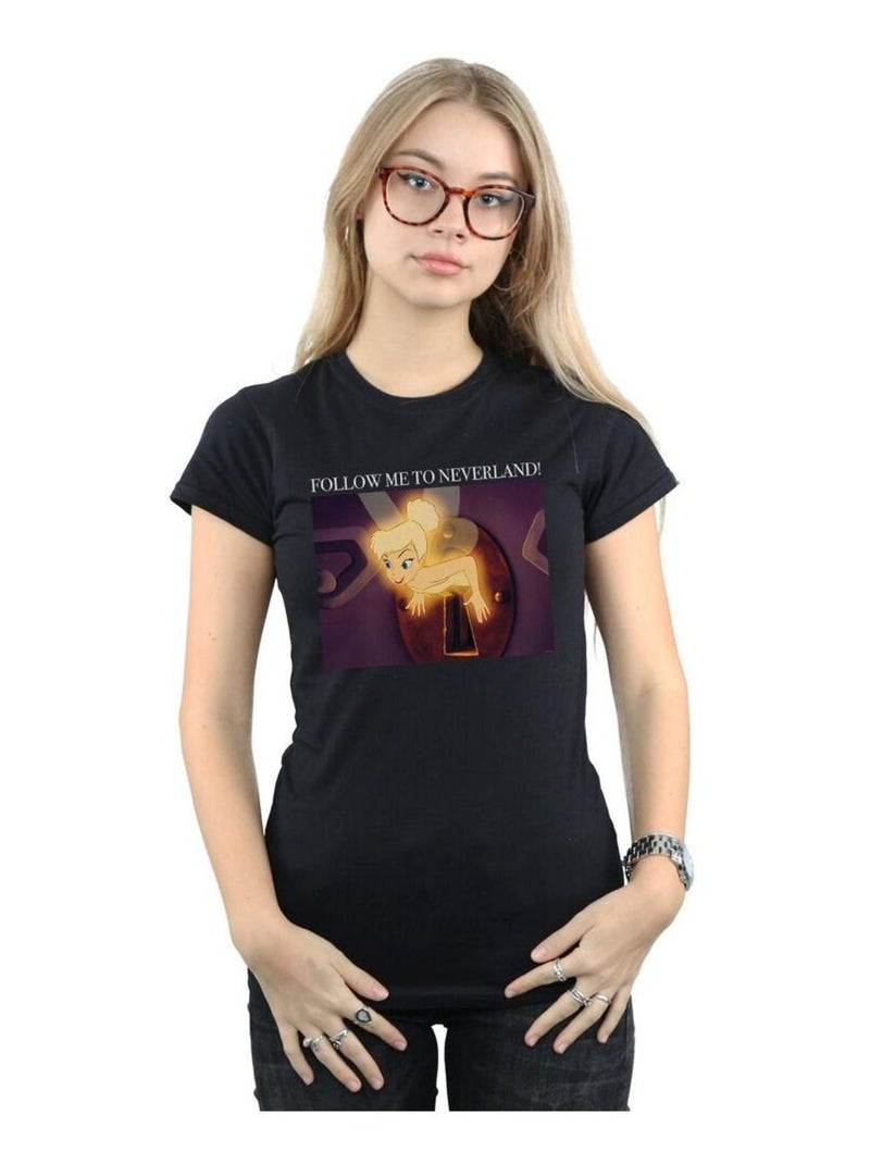 Disney - T-shirt FOLLOW ME Noir - Kiabi