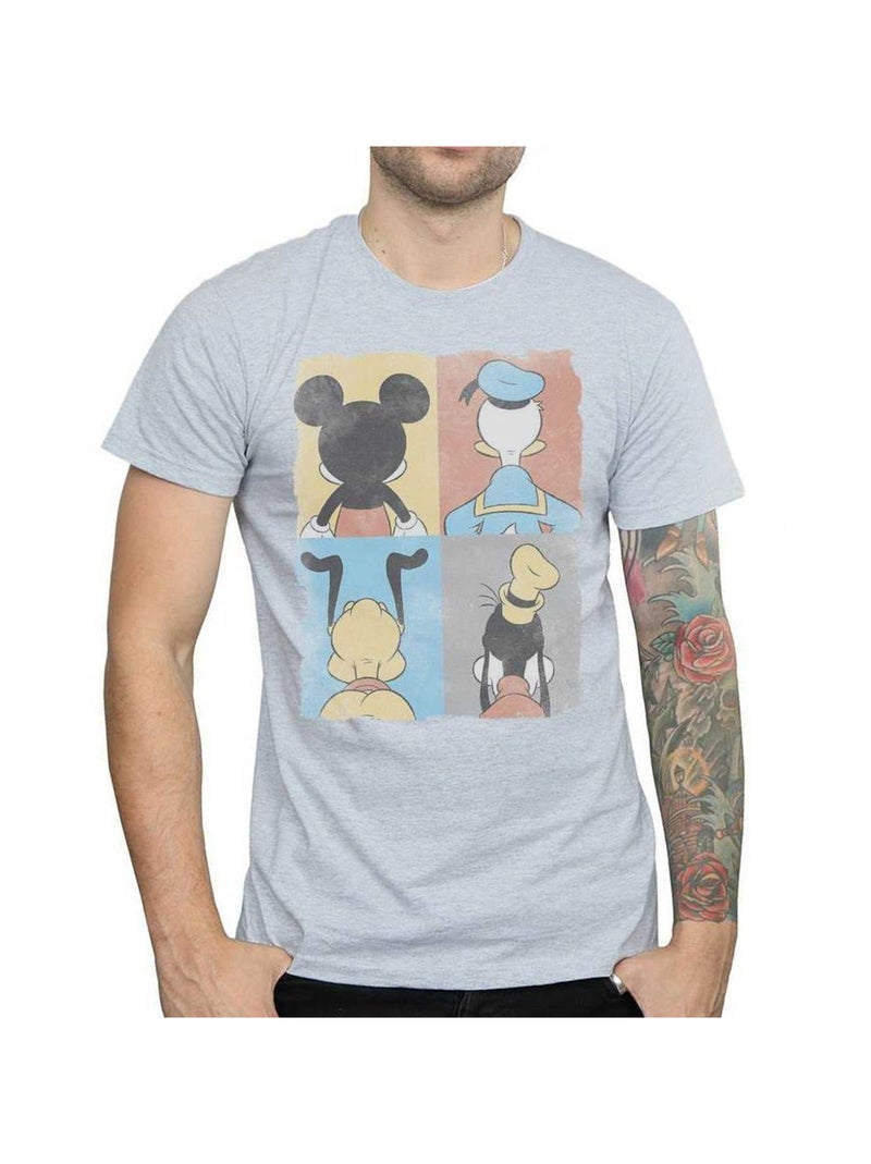 Disney - T-shirt FOUR BACKS Gris chiné - Kiabi