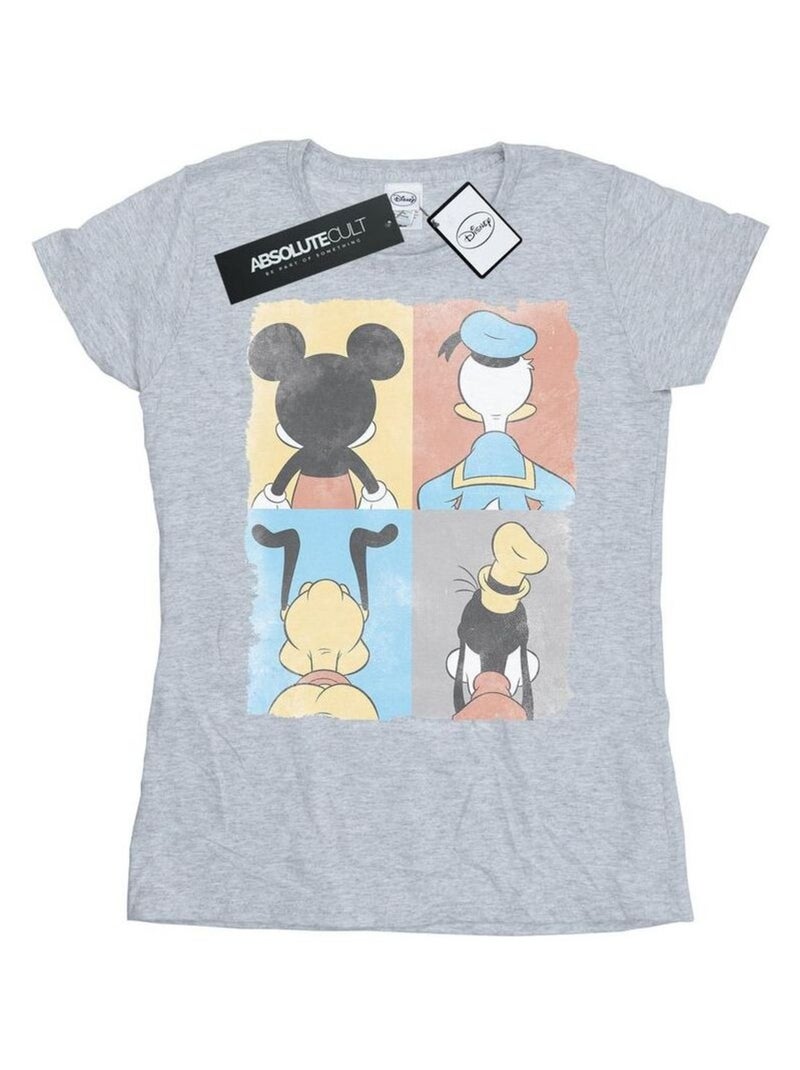 Disney - T-shirt FOUR BACKS Gris chiné - Kiabi