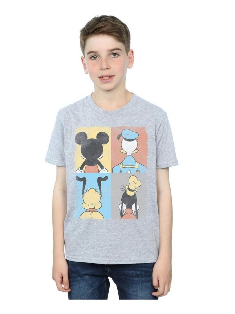 Disney - T-shirt FOUR BACKS Gris chiné - Kiabi