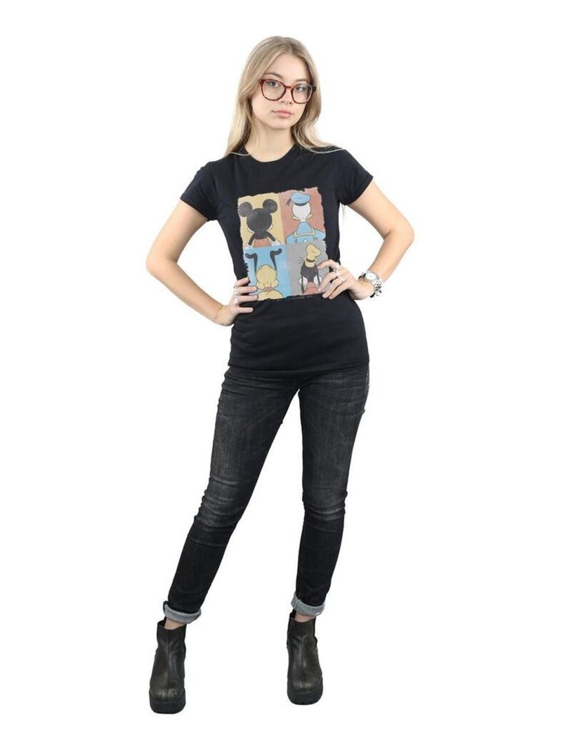 Disney - T-shirt FOUR BACKS Noir - Kiabi
