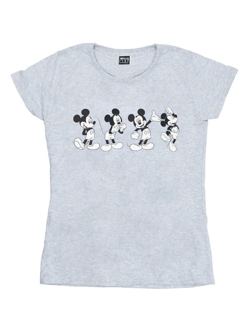 Disney - T-shirt FOUR EMOTIONS Gris chiné - Kiabi