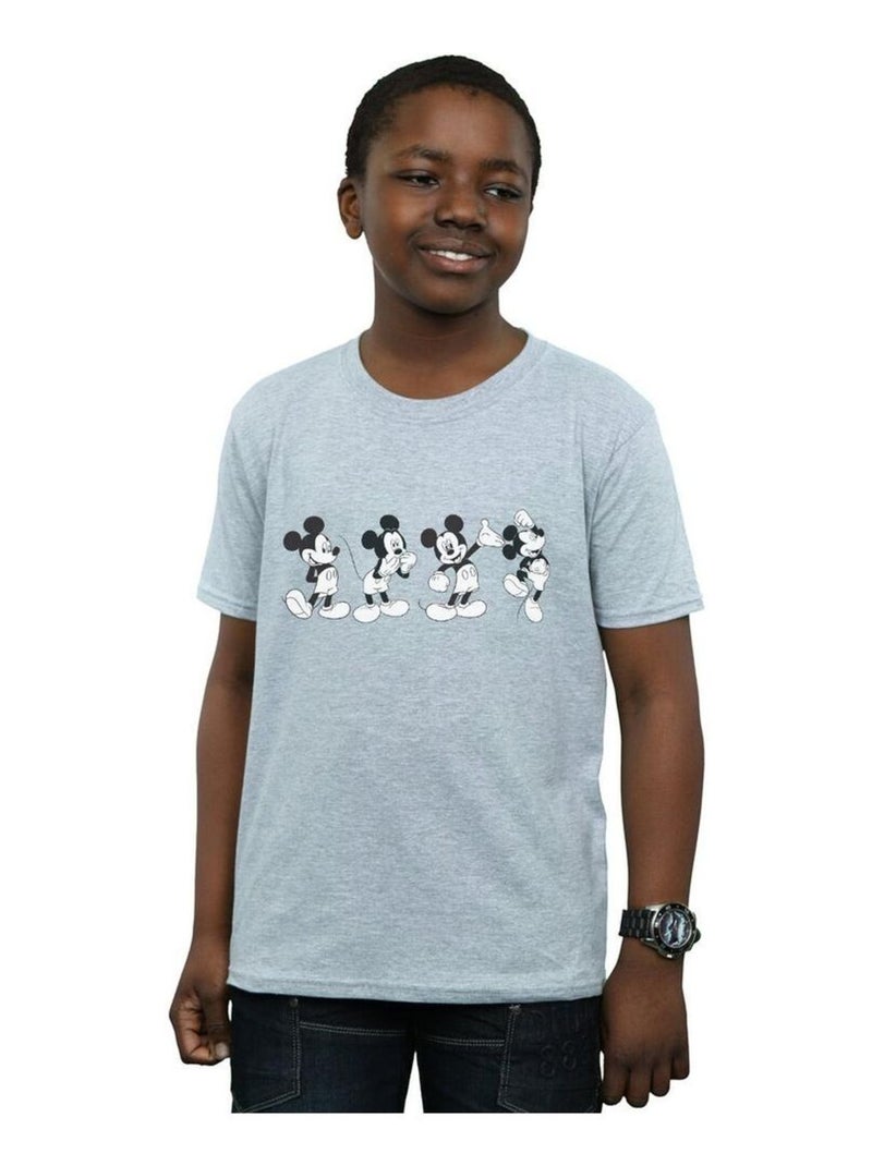 Disney - T-shirt FOUR EMOTIONS Gris chiné - Kiabi