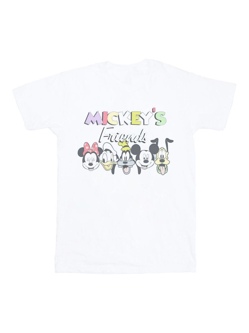 Disney - T-shirt FRIENDS FADED NOSTALGIA Blanc - Kiabi
