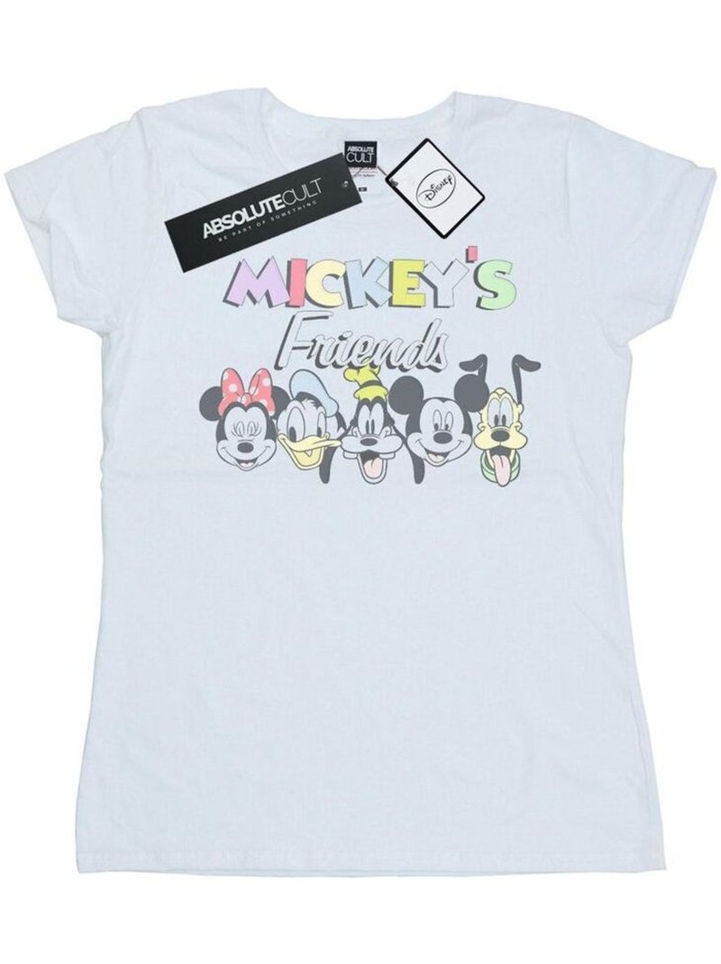 Disney - T-shirt FRIENDS FADED NOSTALGIA Blanc - Kiabi