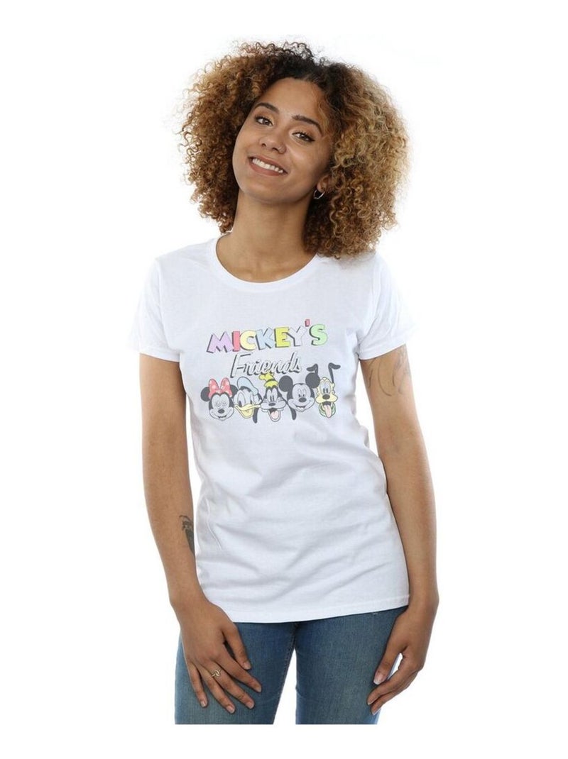 Disney - T-shirt FRIENDS FADED NOSTALGIA Blanc - Kiabi