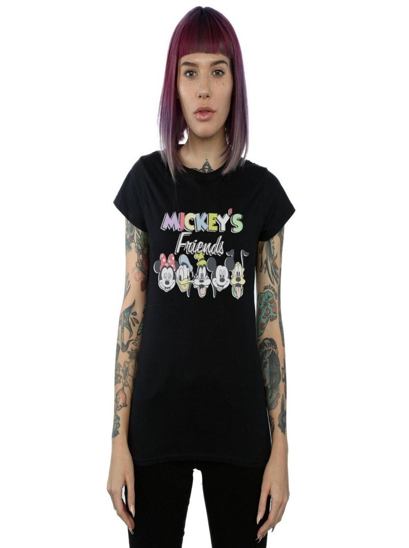 Disney - T-shirt FRIENDS FADED NOSTALGIA Noir - Kiabi