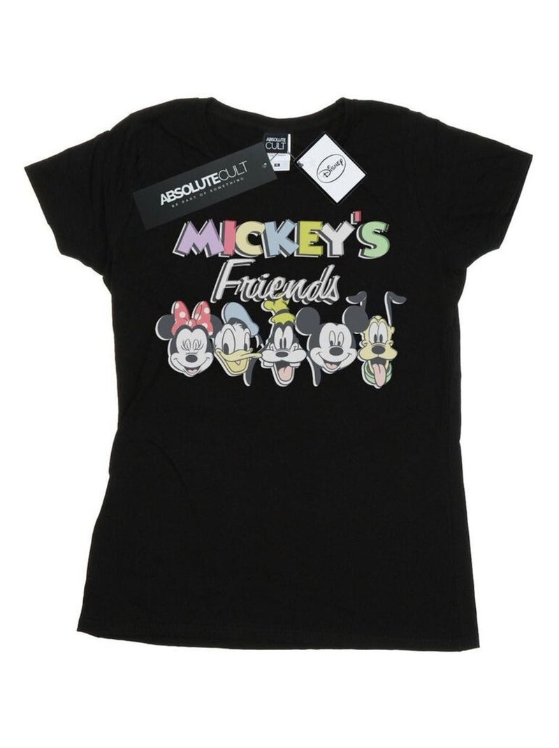 Disney - T-shirt FRIENDS FADED NOSTALGIA Noir - Kiabi