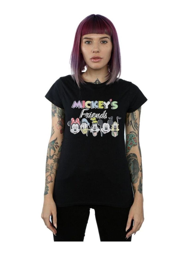 Disney - T-shirt FRIENDS FADED NOSTALGIA Noir - Kiabi