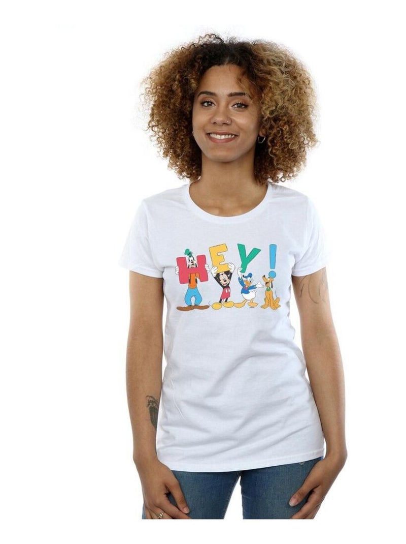 Disney - T-shirt FRIENDS HEY Blanc - Kiabi