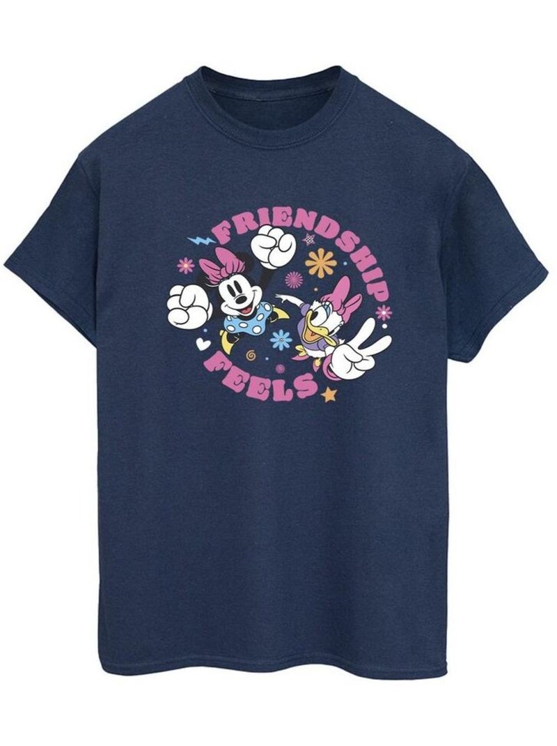 Disney - T-shirt FRIENDSHIP Bleu marine - Kiabi