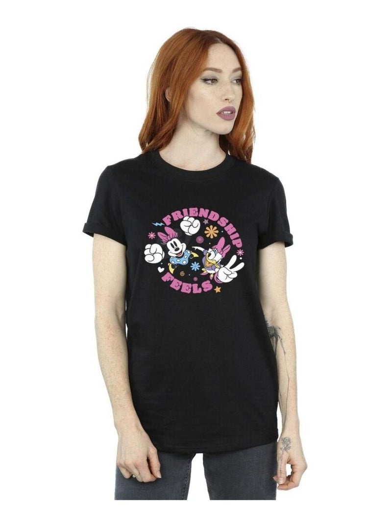 Disney - T-shirt FRIENDSHIP Noir - Kiabi