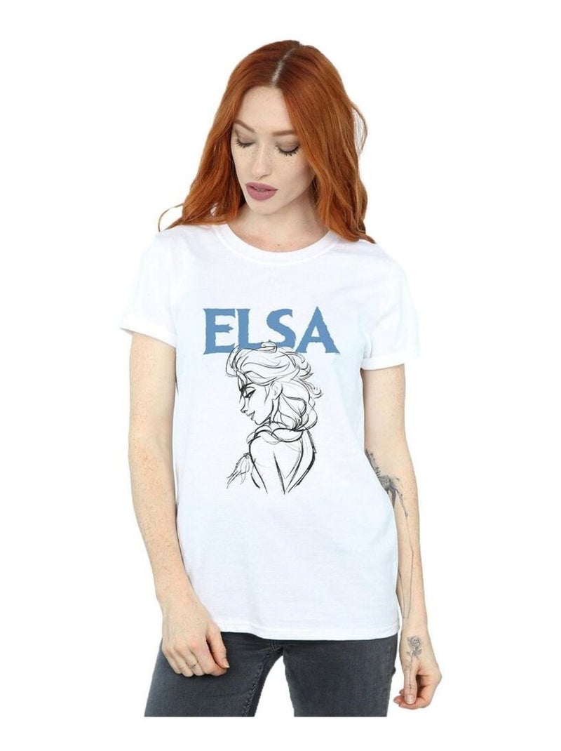 Disney - T-shirt FROZEN Blanc - Kiabi