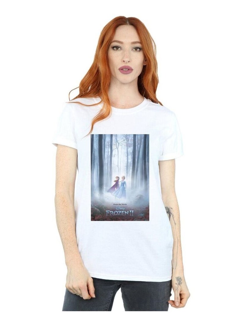 Disney - T-shirt FROZEN Blanc - Kiabi