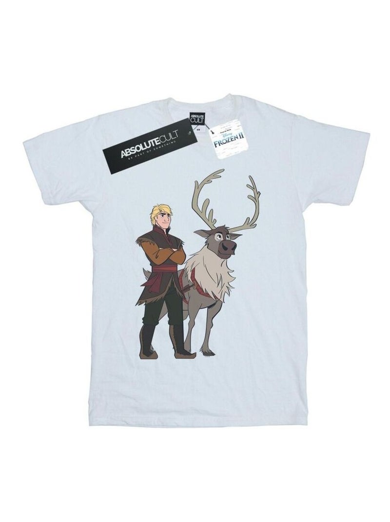 Disney - T-shirt FROZEN Blanc - Kiabi