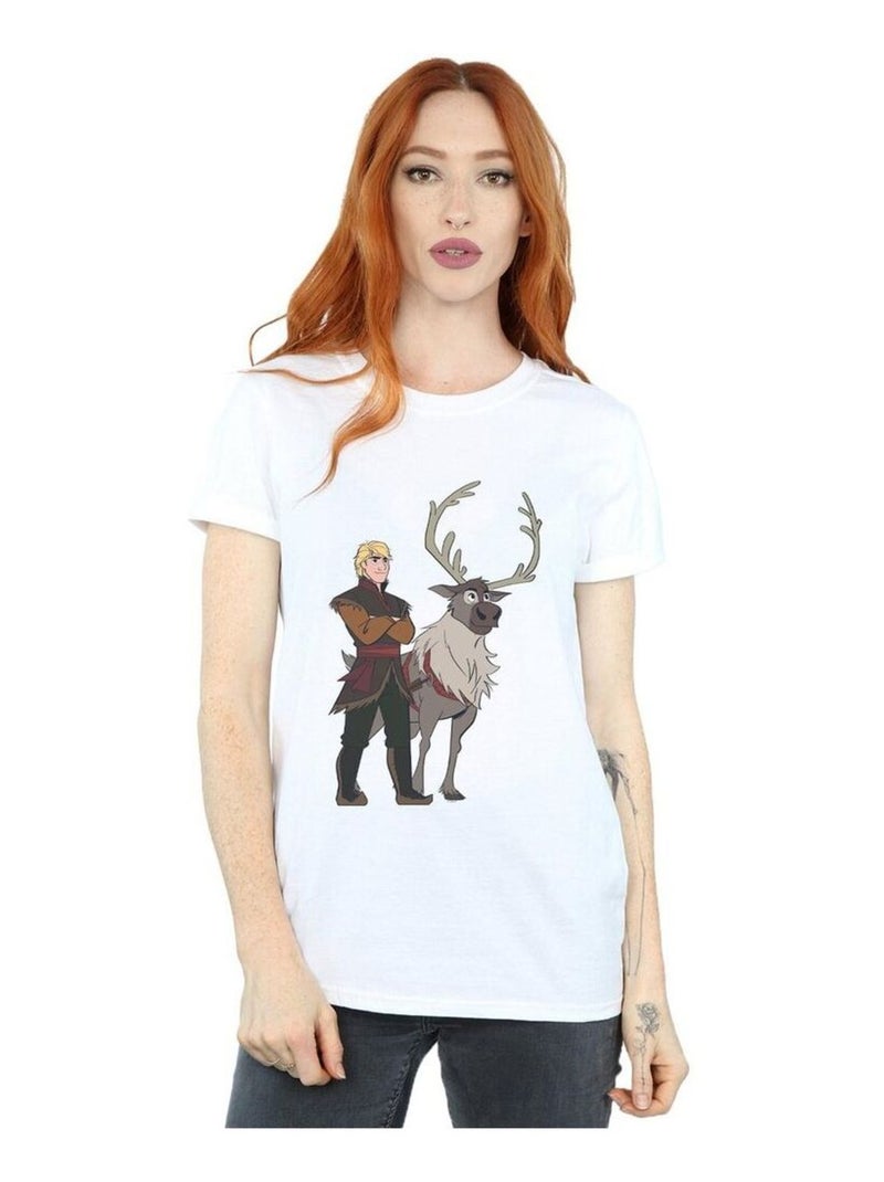 Disney - T-shirt FROZEN Blanc - Kiabi