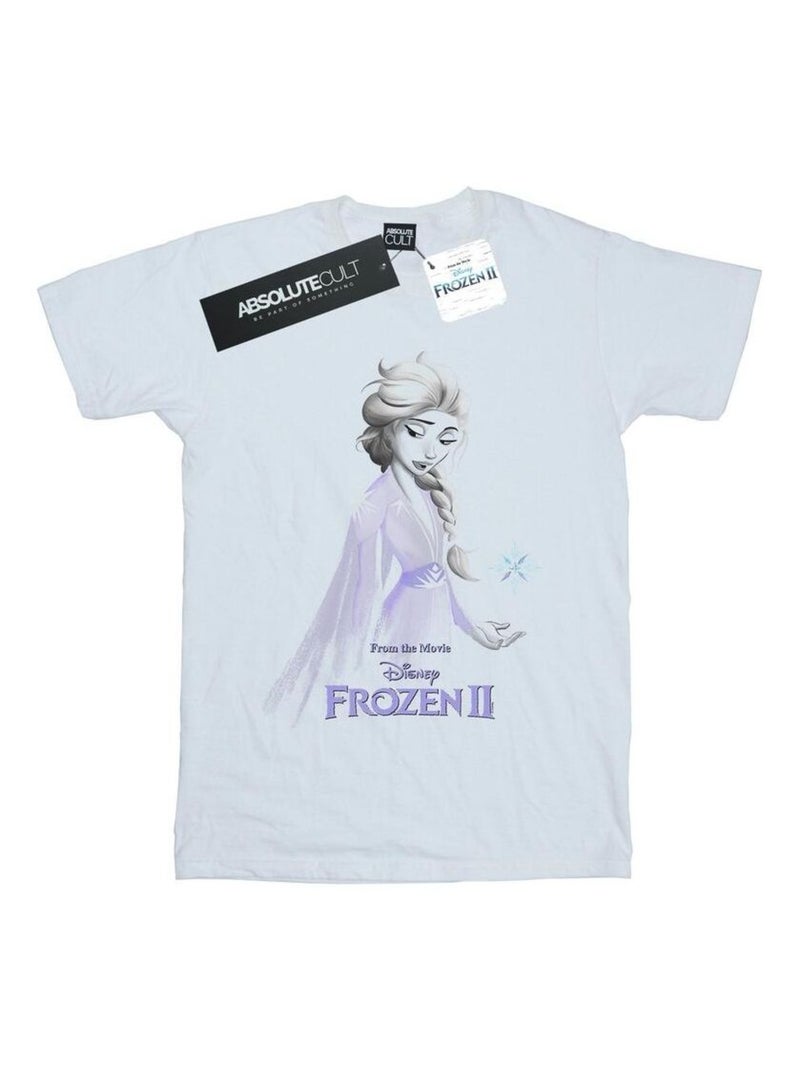 Disney - T-shirt FROZEN Blanc - Kiabi