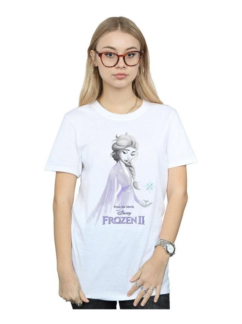 Disney - T-shirt FROZEN Blanc - Kiabi