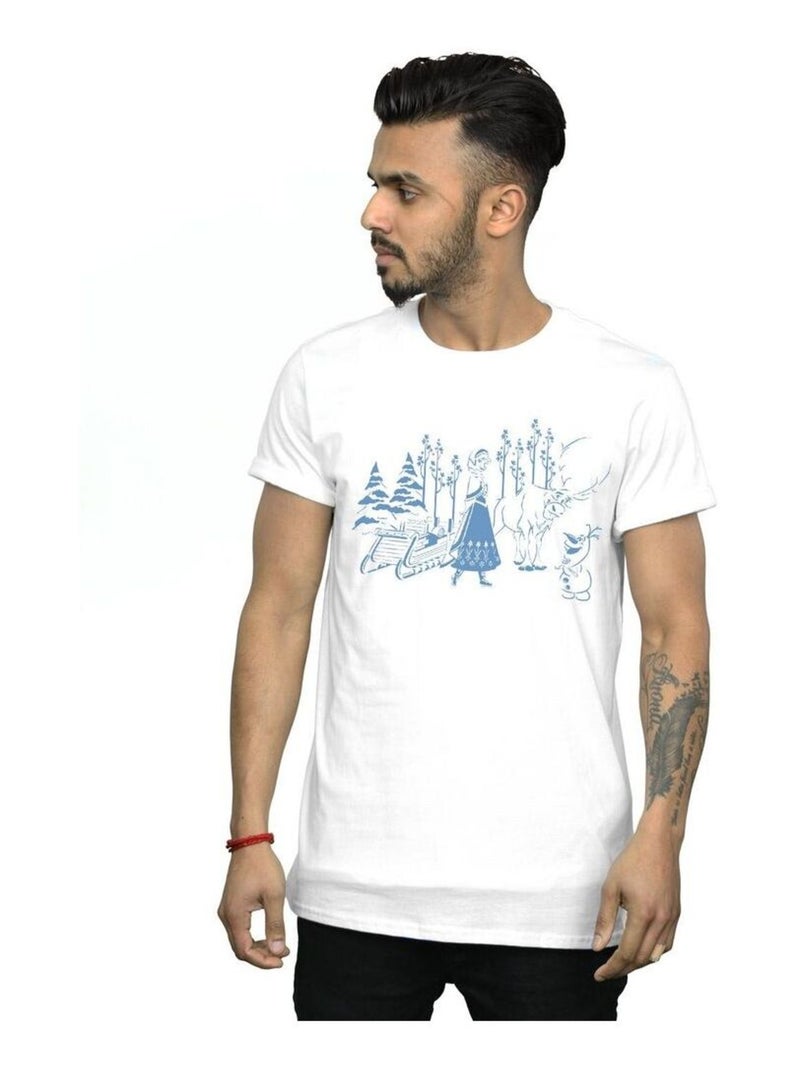 Disney - T-shirt FROZEN Blanc - Kiabi