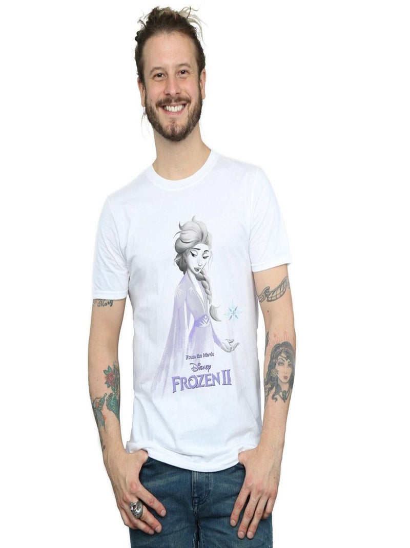 Disney - T-shirt FROZEN Blanc - Kiabi