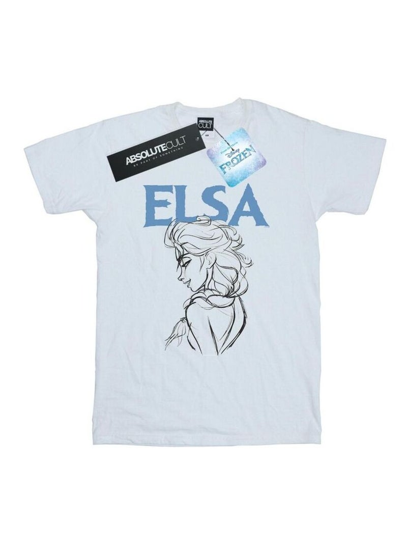 Disney - T-shirt FROZEN Blanc - Kiabi