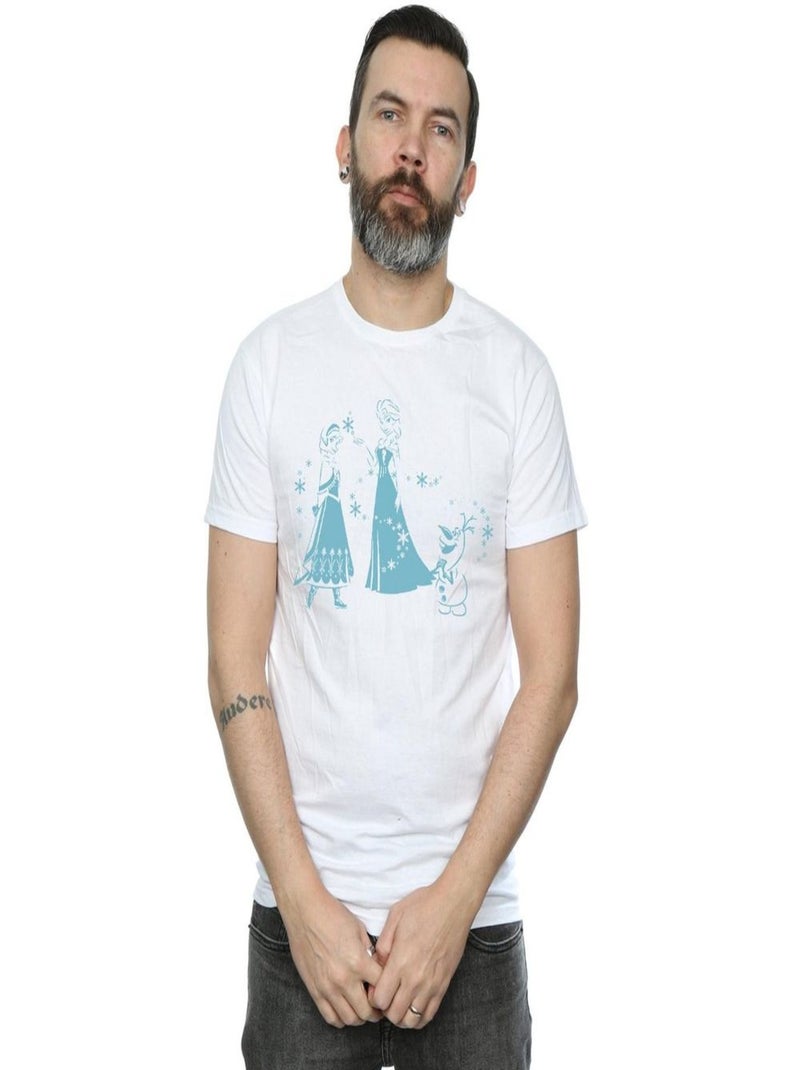 Disney - T-shirt FROZEN Blanc - Kiabi