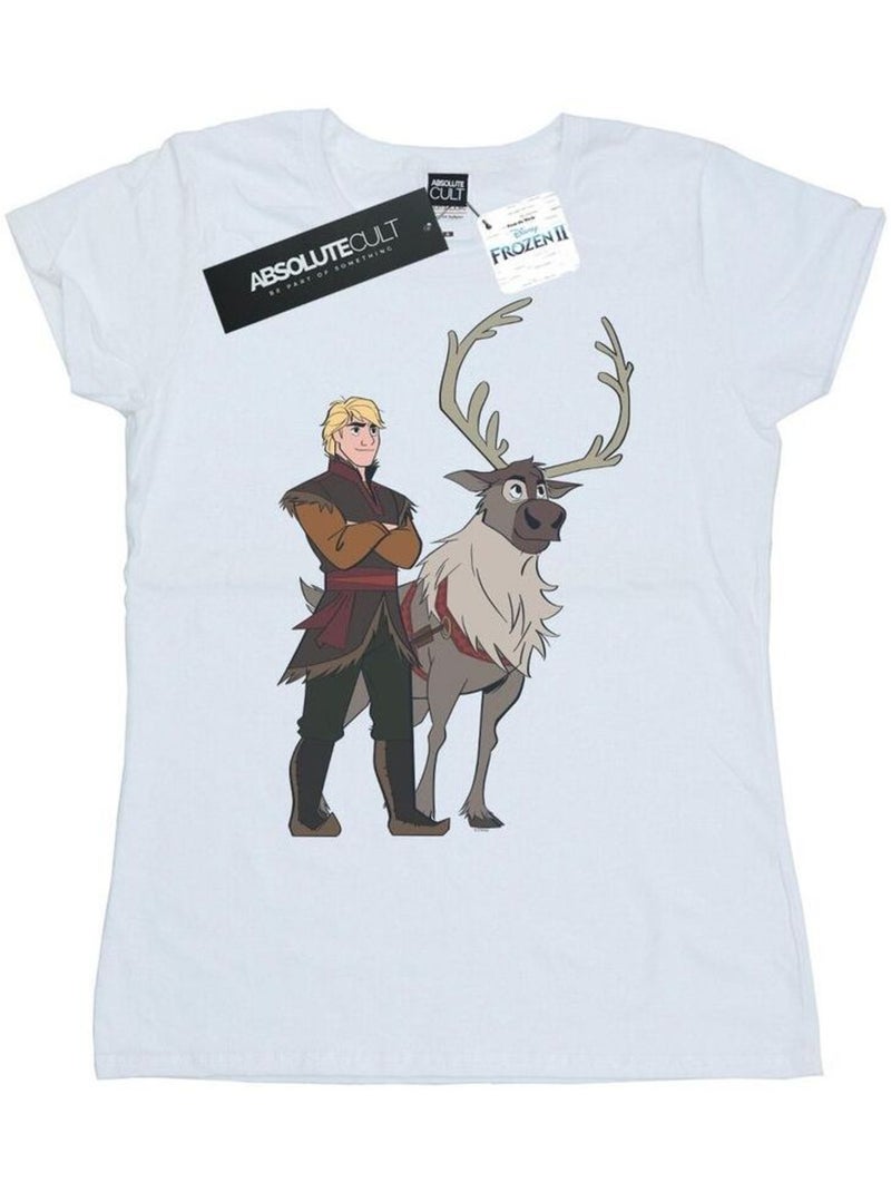 Disney - T-shirt FROZEN Blanc - Kiabi