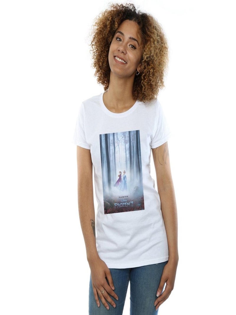 Disney - T-shirt FROZEN Blanc - Kiabi