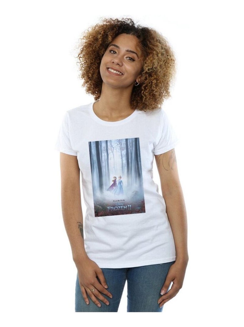 Disney - T-shirt FROZEN Blanc - Kiabi