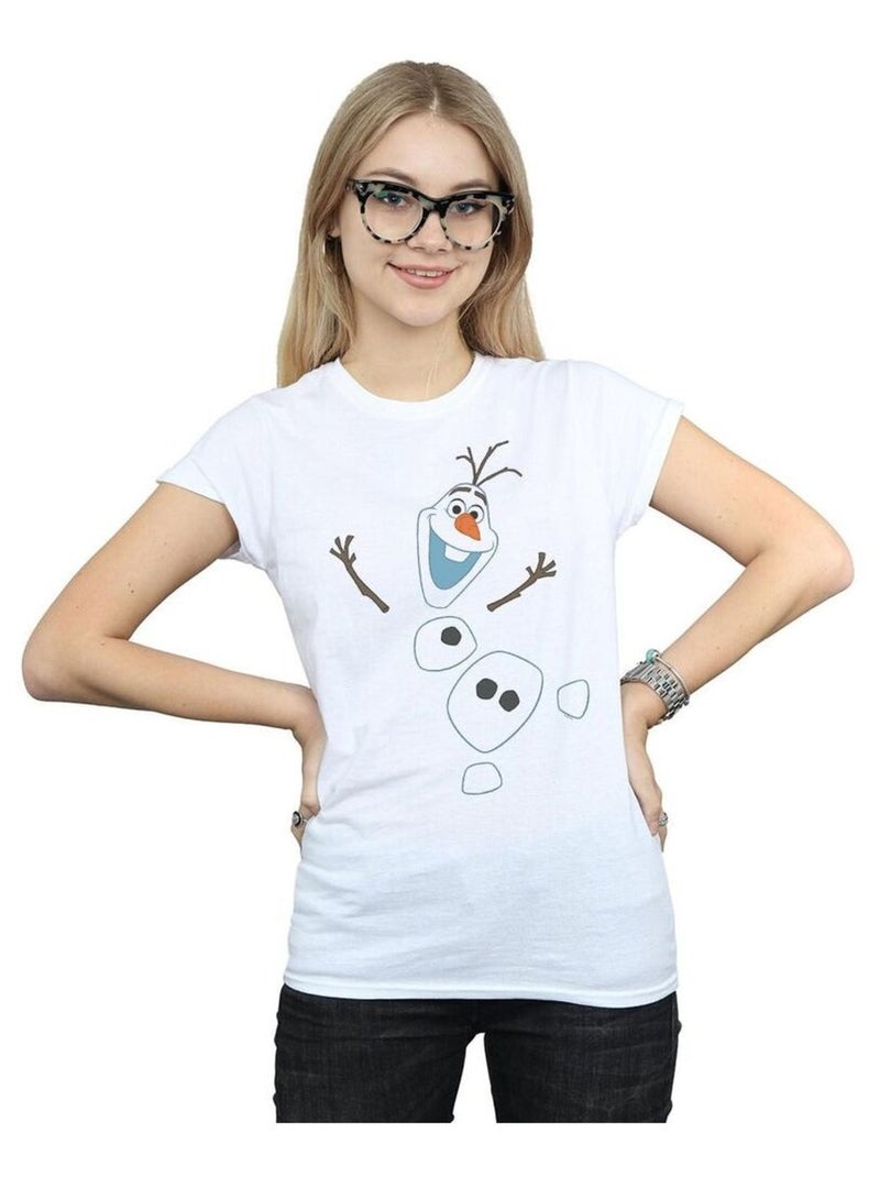 Disney - T-shirt FROZEN Blanc - Kiabi