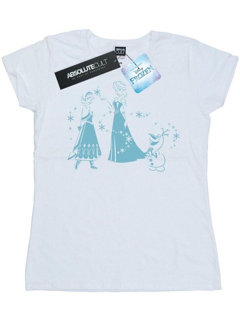 Disney - T-shirt FROZEN Blanc - Kiabi
