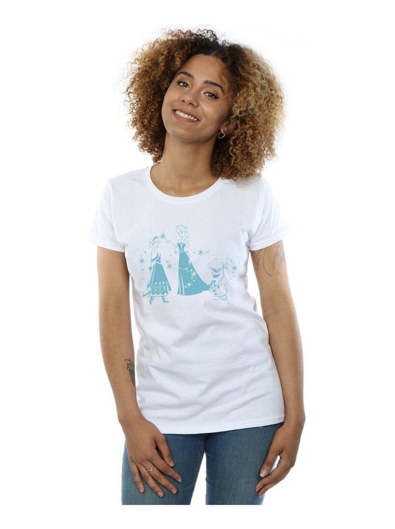 Disney - T-shirt FROZEN Blanc - Kiabi