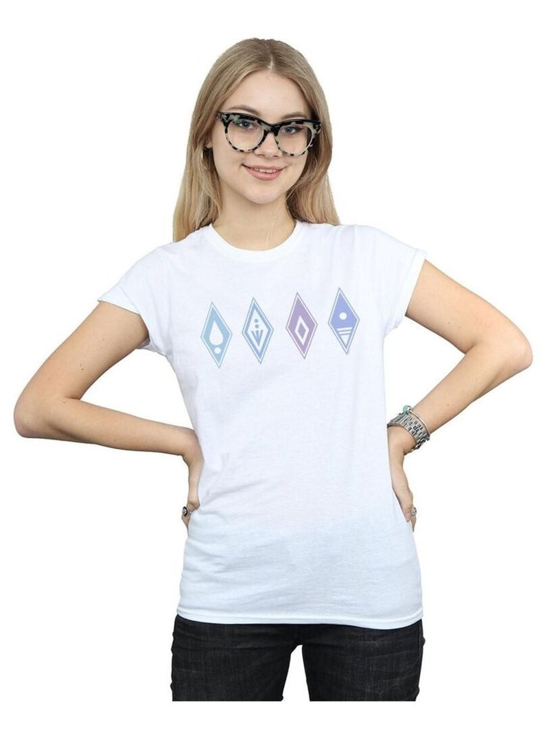 Disney - T-shirt FROZEN Blanc - Kiabi