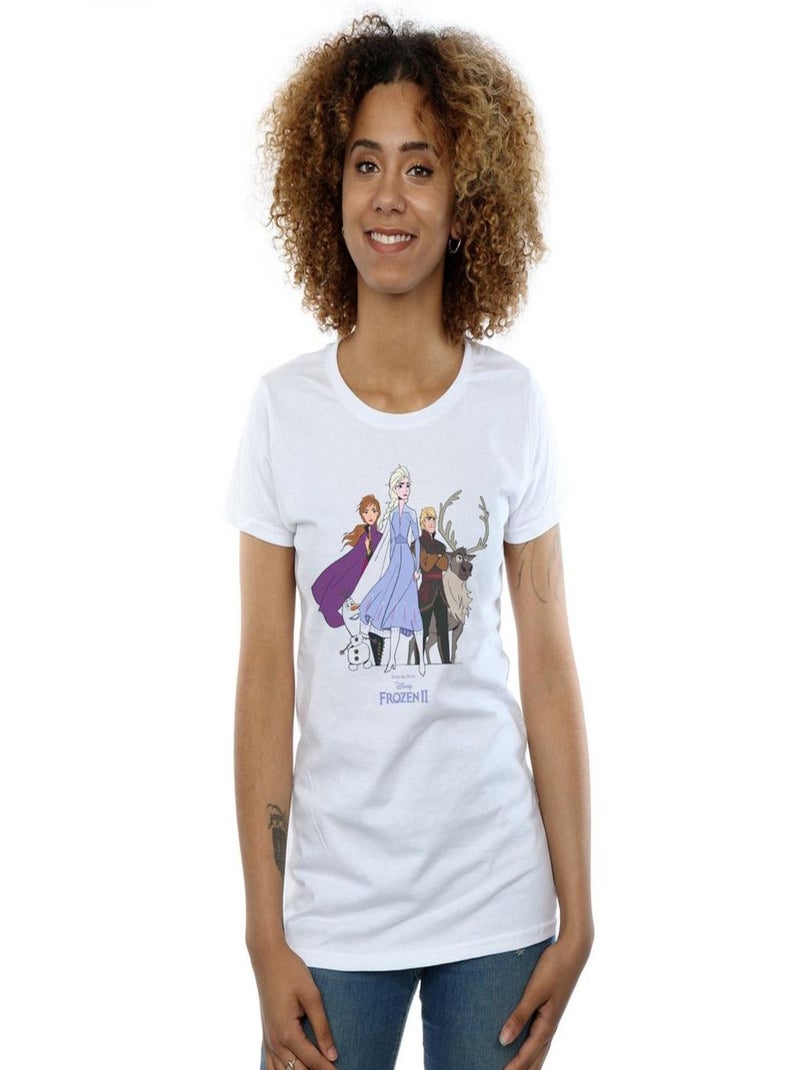Disney - T-shirt FROZEN Blanc - Kiabi