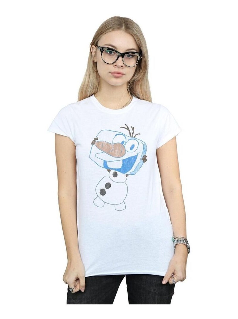 Disney - T-shirt FROZEN Blanc - Kiabi