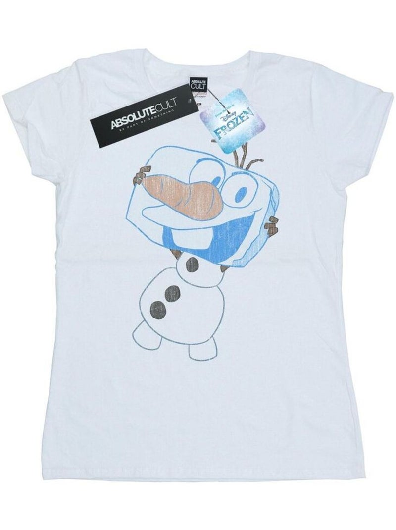 Disney - T-shirt FROZEN Blanc - Kiabi