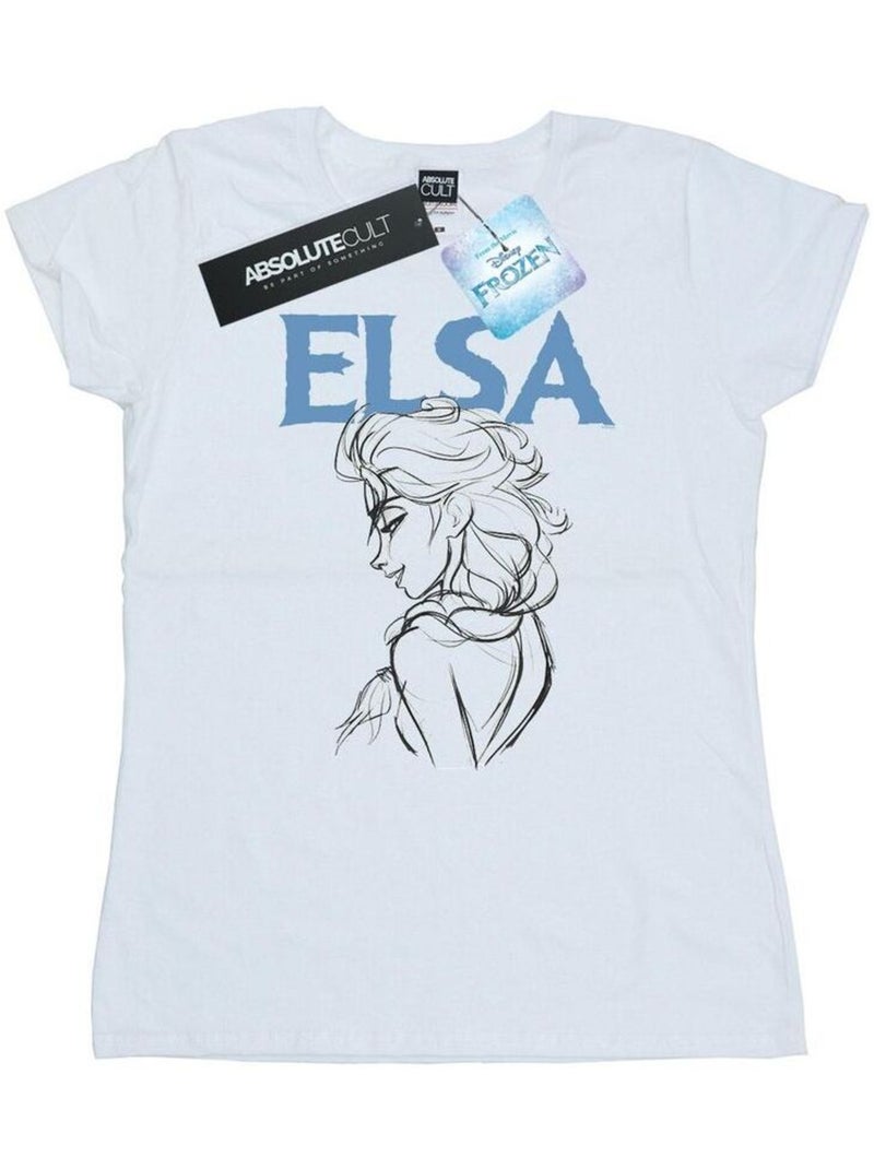 Disney - T-shirt FROZEN Blanc - Kiabi