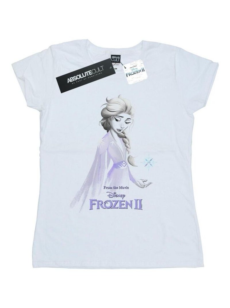 Disney - T-shirt FROZEN Blanc - Kiabi