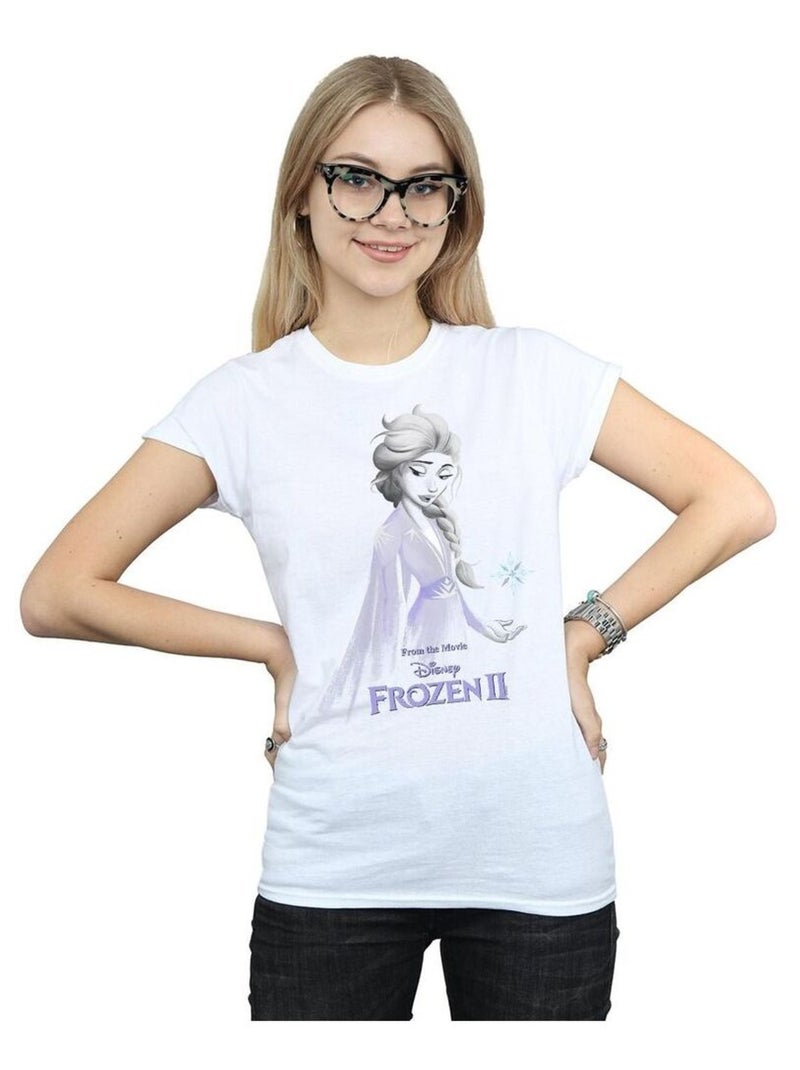 Disney - T-shirt FROZEN Blanc - Kiabi
