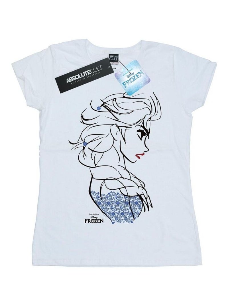 Disney - T-shirt FROZEN Blanc - Kiabi