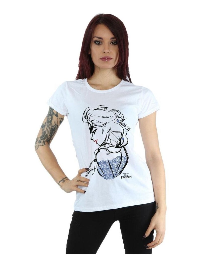 Disney - T-shirt FROZEN Blanc - Kiabi