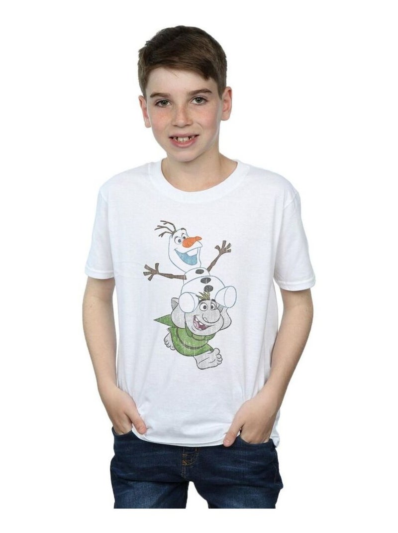 Disney - T-shirt FROZEN Blanc - Kiabi