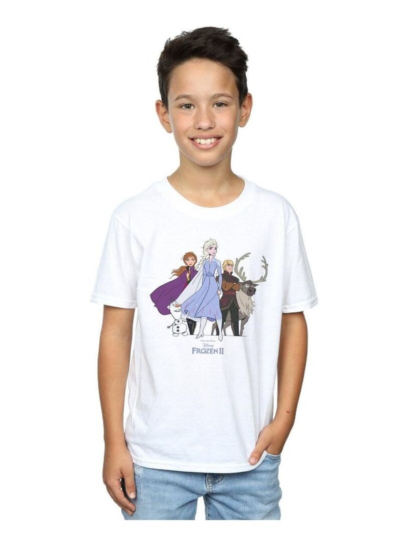 Disney - T-shirt FROZEN Blanc - Kiabi
