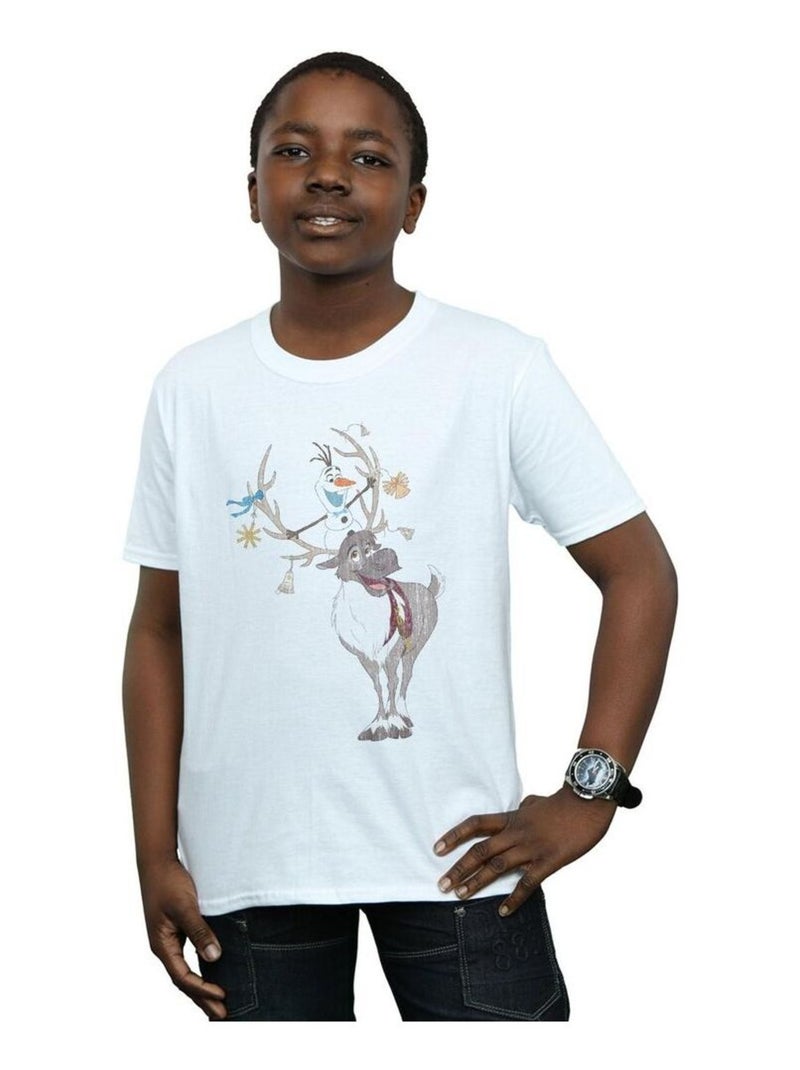 Disney - T-shirt FROZEN Blanc - Kiabi